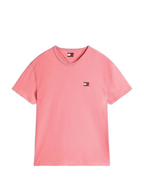 T-shirt uomo rosa in cotone Tommy Jeans | DM0DM20322TIG